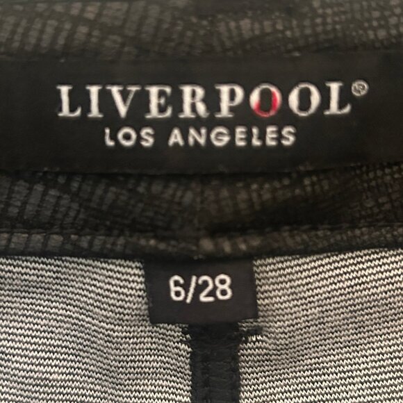 Liverpool Madonna croc print black leggings sz 6 - Picture 6 of 12